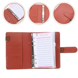 Confezione regalo Contanti Budget Busta per libri Budgeting Scrapbook Conto Notebook Fogli sciolti Adesivo Raccoglitore in pvc Buste Anello A6