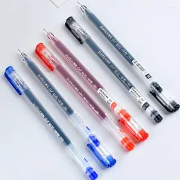 6 pz / lotto 0,38 mm inchiostro colorato ad alta capacità penna gel scuola forniture per ufficio cancelleria aziendale studente strumento di scrittura disegno pennarello