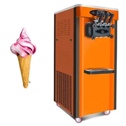 Linboss Highquality Ice Cream Machine Commercial Rostfritt Steel 3flavor Soft Icecream Machine 2000w