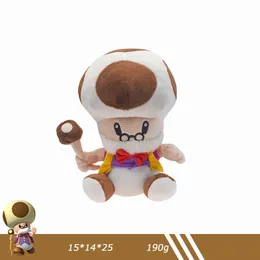 Commercio all'ingrosso Super Mary Plush Doll Mushroom Old man giocattoli di peluche giochi per bambini Playmate decorazioni per la stanza regalo di festa