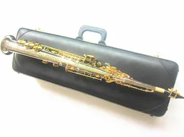 Brand New Soprano Saxophone High quality B flat Soprano Saxofone Nickel silver Straight Sax Musical With Case