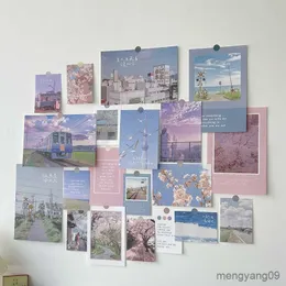 Outros decoração de casa nórdico retrô decorativo cartão de foto adesivos quarto arte decoração de cartão postal faça você mesmo adesivos de cartão adereços de fotografia R230630