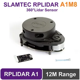 홈 Slamtec Rplidar A1 2d 360도 12 미터 스캐닝 반경 로봇 탐색을위한 LIDAR 센서 스캐너