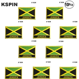 Toppe ricamate con bandiera della Giamaica Iron on Saw on Transfer patches Applicazioni di cucito per vestiti in HomeGarden287r