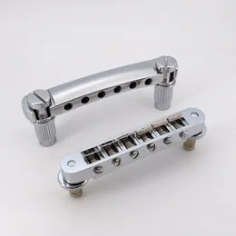 Tune-O-Matic Guitar Bridge z ogonem Nashville type Chrome dla gitary LP SG