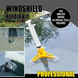 Ny 1Set -bil Vindrutan Reparationsverktyg DIY Bilfönster Reparation Kit Glas vindruta Reparationsverktyg Set för Crack Auto Accessories HHA52