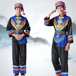 Hmong Men Clothes National Chinese Folk Dance Thnic Modern Costumes Classical Design FF2005 Stage Wear283t