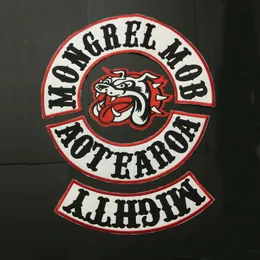 Ny anlända Mongrel Mob Patches Badges For Jacket Vest Clothing Sticker Iron On Patch Applicies Shoes Biker Biker Motorcykel MC Patch AP251B