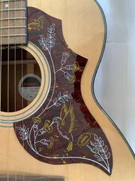 Наклейка с пикгардом в стиле колибри для народной акустической гитары аксессуары