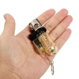 Windproof Jet Flame Butane Gas Refillable Lighter BBQ Ignition Tools with Keychain for Easy Portability VI1H No