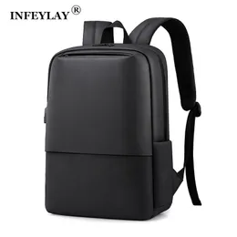 Torby szkolne Infeylay Men Business Business Waterproof Travel Laptop Plecak Fashion Student School Plecak