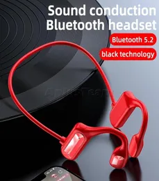 BL09 Fone de ouvido Bluetooth 50 sem fio Fones de ouvido estéreo de condução óssea Fones de ouvido pendurados Fones de ouvido esportivos para iPhone para Samsung 1230698