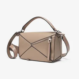 crossbody designer väskor kvinnor axelväska geometrisk skarv litche mönster mångsidig klassisk tote väska lätt kapacitet hög kvalitet pu pendling