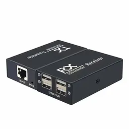 허브 120m USB 익스텐더 4 포트 USB2.0 허브 익스텐더 RJ45 이더넷 USB UTP 확장 송신기 수신기