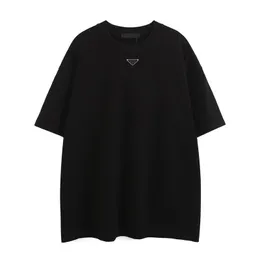 Męskie markowe koszulki z krótkim rękawem Odzież męska Czarna biała koszula Polo z krótkim rękawem Damskie Casual Hip Hop Moda uliczna Bawełna ponadgabarytowych S-XL