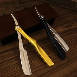 شفرات الحلاقة الملونة ريشة الحلاقة خمر دليل التغيير شفرة الحلاقة الرجعية للطي سكين حامل الرجال الحلاقة أدوات الحلاقة هدية T230630