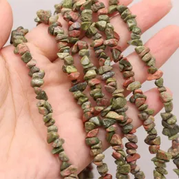 Perlen Unregelmäßige Blume Grün Naturstein Kies Charme Runde Lose Für Schmuck Machen DIY Armbänder Halskette 3-5-8MM