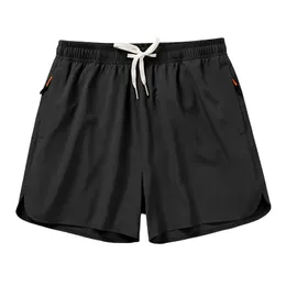 Mäns shorts för 2023 Summer Mens Casual Bermuda Troeers Beach Black White Solid Sport Running Man Pants Oversize 5xl 6xl 230630