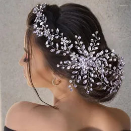 Grampos de cabelo Presilhas Moda Feito à Mão Coroa de Noiva Acessórios de Casamento Coroas Faixa de Strass Headpieces HeadwearHair