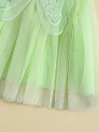 소녀 드레스 Cevoerf 유아 아기 할로윈 의상 요정 날개 나비 투투 복장 복장 의상 (녹색 E