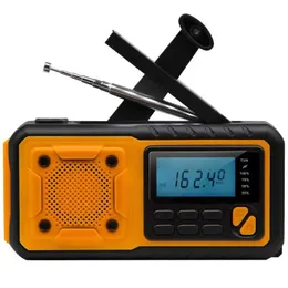 Radio Portable Emergency Solar Handcrank Radio AM/FM NOAA DSP SOS med 4000mAh Battery Power Bank ficklampan Läs SY376 Solradio