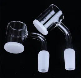 Räucherquarz-Banger, 25 mm, undurchsichtige Unterseite, Quarznägel für Spulenheizung, Glas-Wasserbongs, Dab-Rigs-Rohre