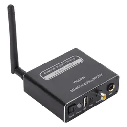 Amplificadores Bluetoothcompatível Dac Digital para Analógico Conversor de Áudio Óptico Toslink Coaxial para Rca 3.5mm Jack Adaptador com Controle Remoto