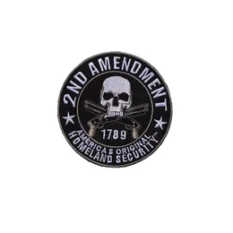 Haute Qualité 1789 2ND AMENDEMENT Broderie Fer Sur Patch Pour Biker Veste Avant Taille Applique 221C