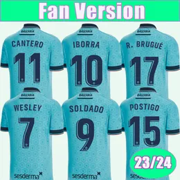 23 24 Iborra Soldado Mens Soccer Jerseys Cantero Pepe P. Martinez Wesley Wesley 3rd Blue Football Shirtsユニフォーム
