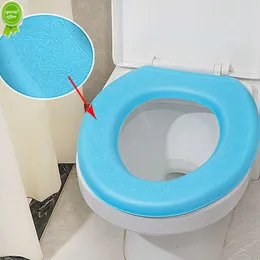 Novo Waterpoof macio capa de assento de toalete banheiro lavável closestool tapete almofada almofada em forma de O assento de toalete bidê capa de toalete acessórios