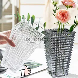 花瓶明るいガラスの花瓶の家の装飾明るいクリスタルガラス花瓶のドライフラワーデスクトップ装飾装飾装置x0630