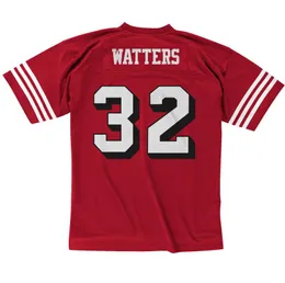 Stitched football Jersey 32 Watters 1994 red white mesh retro Rugby jerseys Men women youth S-6XL