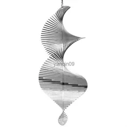 İskandinav 3D Dönen Rüzgar Çanları Rüzgar Spinner Çan Flip Spiral Kolye Veranda Bahçe Asılı Dekorasyon Pencere Açık Ev Dekor L230626