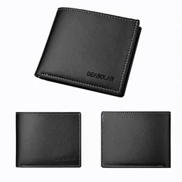 Hot New Style Short Wallet Men's Business Embossed Personality Two-fold Horizontal And Vertical Wallet Coin Clip Wallet