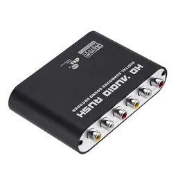 Amplificadores wvvmvv5.1 ch decodificador de áudio spdif coaxial para rca dts ac3 amplificador digital óptico analógico converte amplificador hd áudio rush