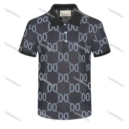 2023ss Italia Mens Designer Polo Uomo High Street Ricamo Giarrettiera Serpenti Little Bee Stampa Marchi Abbigliamento Cottom di alta qualità Tees