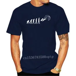 Męskie Tshirts Tee Funny Kitesurf Shirt Kite Surfinger Evolution 100