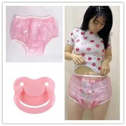 Cloth Diapers DDLG Adult Diapers pink PVC Diapers panties abdl reusable diaper adult baby pants diaper plastic pants and Adult Babies pacifie 230629