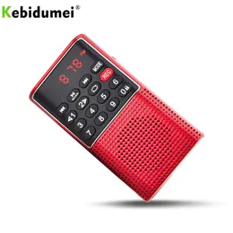 Radio Kebidumei Portable Radio Handheld Digital FM USB TF Mp3 Player Mini Speaker With Voice Recorder Recesgeble