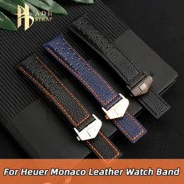 İzle Bantlar Erkekler Heuer Monaco Watchband Caw211m için Aksesuarlarla Orijinal Deri İzle