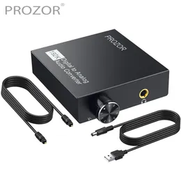 Verstärker Prozor 192 kHz Hifi Dac Spdif auf 3,5 mm Digital-Analog-Audio-Konverter Optischer Toslink-Audio-Adapter Integrierter Audio-Verstärker Chipest