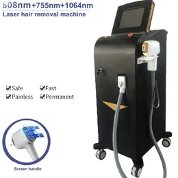 808nm diode laser device 755nm 1064nm depilator hair removal system skin rejuvenation rapid depilation 2 in 1