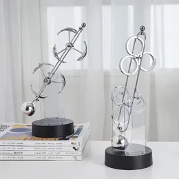 Decorative Objects Figurines Rotating Perpetual Motion Ornaments ton Pendulum Ball Balance Physical Decompression Children's Toys Home Office Ornaments 230629