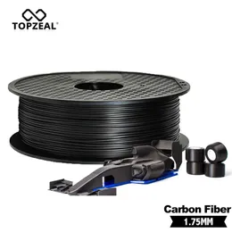 Scanning Topzeal High Quality Pla/abs/pc/petg/pa Carbon Fiber Filament 1.75mm Plastic Rubber Consumables Material Used for 3d Printer