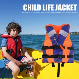 Life Vest Buoy Adjustable Size Jacket with Whistle Fishing Drifting Swimming for 310 years old 2545kg 230629