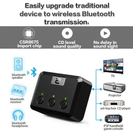 Connectors Mr275 Wireless Bluetooth 5.0 Audio Transmitter Aptx Hd Ll Optical Coaxial 3.5mm Aux Rca Audio Receiver Adapter Dual Link Tv Pc