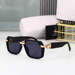 Designer Versage Sunglasses Vercace New Head Metal Frame Sunglasses PTiktok Live Broadcast Material Polaroid Nylon Polaroid Nylon Protection Sunglasses Pink