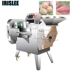 220V Double Headed Vegetable Cutter Commercial Small Vegetable Fruit Electric Vegetable Cutter Machine