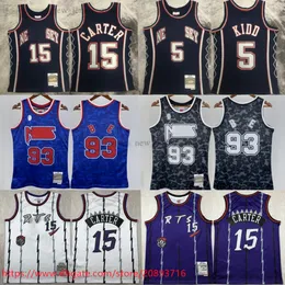 2006-07 Basketball 5 Jason Kidd Jersey Retro Marine Blue Vince Carter Trikots 1993 Schwarz 93 Ba Pe White Purple
