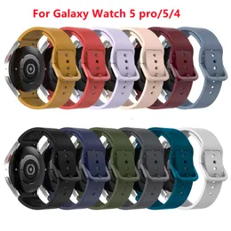 Pulseira de silicone fashion para Samsung Galaxy Watch5Pro 45mm Watch5/4 40mm/44mm Smart Wristband Watch Band Bracelet Watch 4 Classic 46mm/42mm Men Women